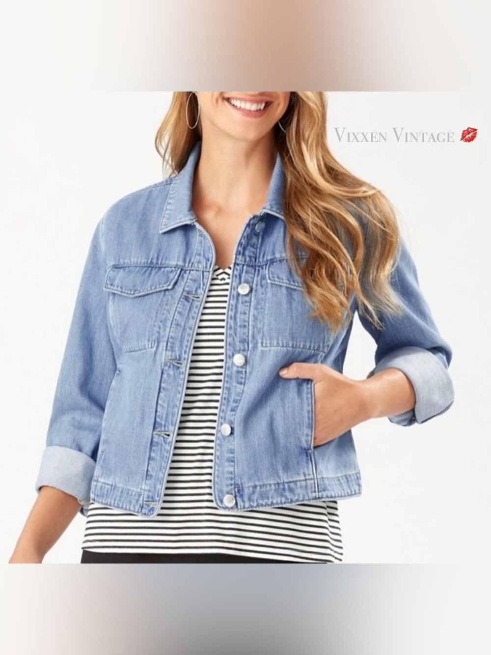 TOMMY BAHAMA DENIM ‘DEVIN INDIGO JACKET’ IN LIGHT STORM WASH